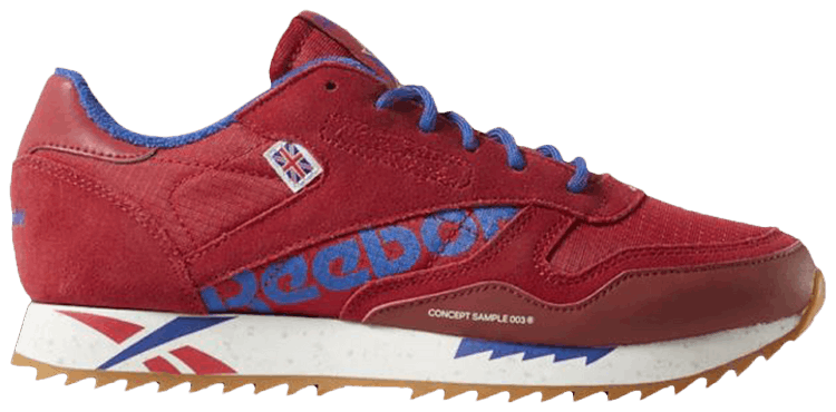 Reebok Wmns Classic Leather Ripple Excellent Red Blue