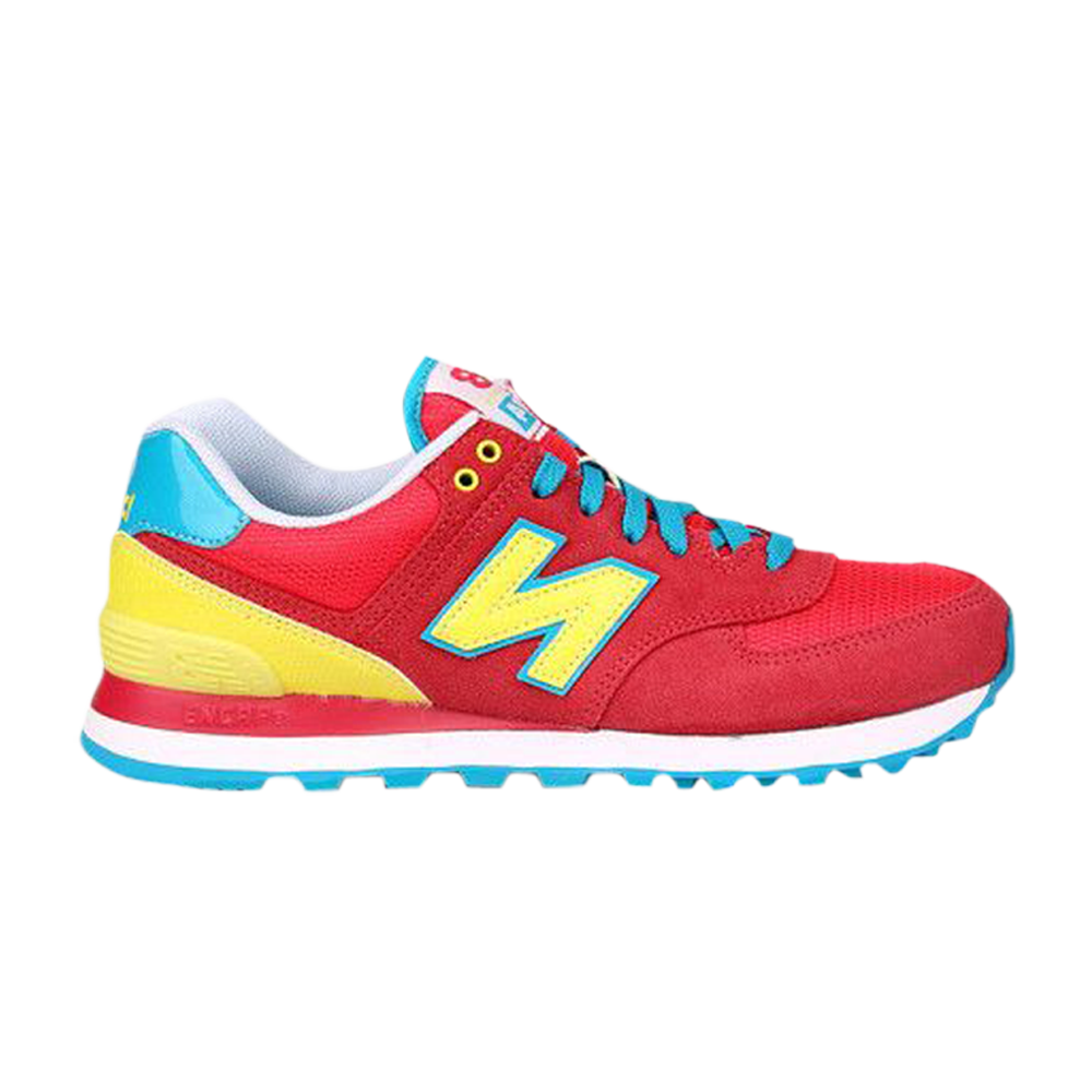 Pre-owned New Balance Wmns 574 'carnival Pack - Watermelon' In Red