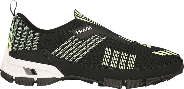 Prada Crossection Knit Low 'Black Neon Green'