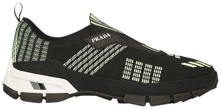 Prada Crossection Knit Low 'Black Neon Green'