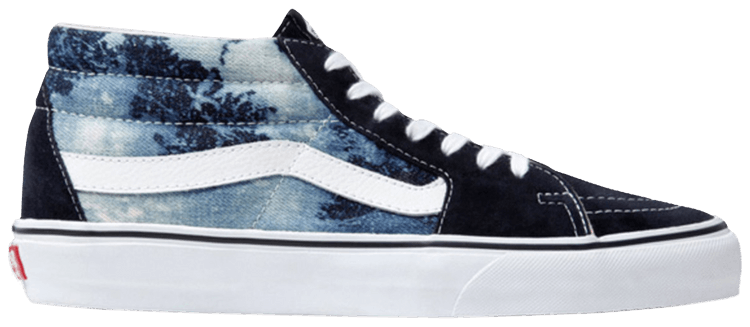 Supreme x Vans Sk8 Mid Bleached Denim