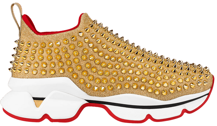 Christian Louboutin Wmns Spike Sock 'Gold'