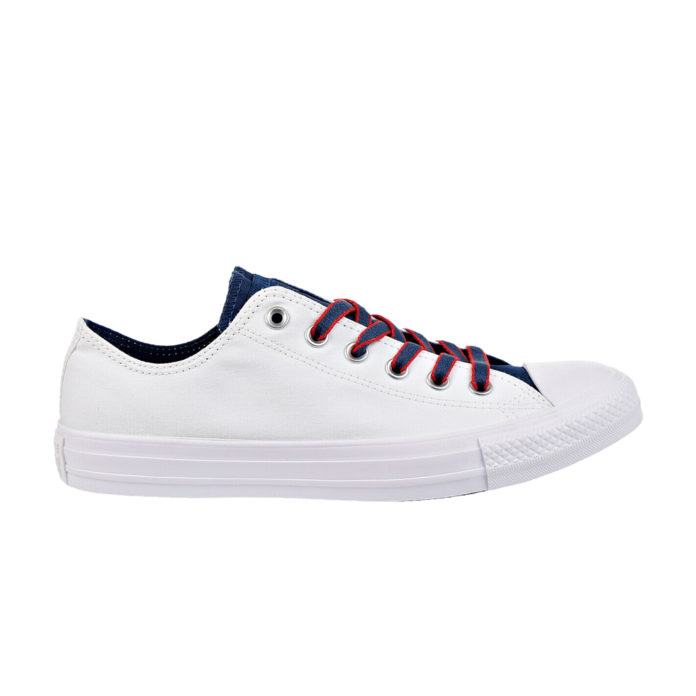 Pre-owned Converse Chuck Taylor All Star Low 'white Navy'