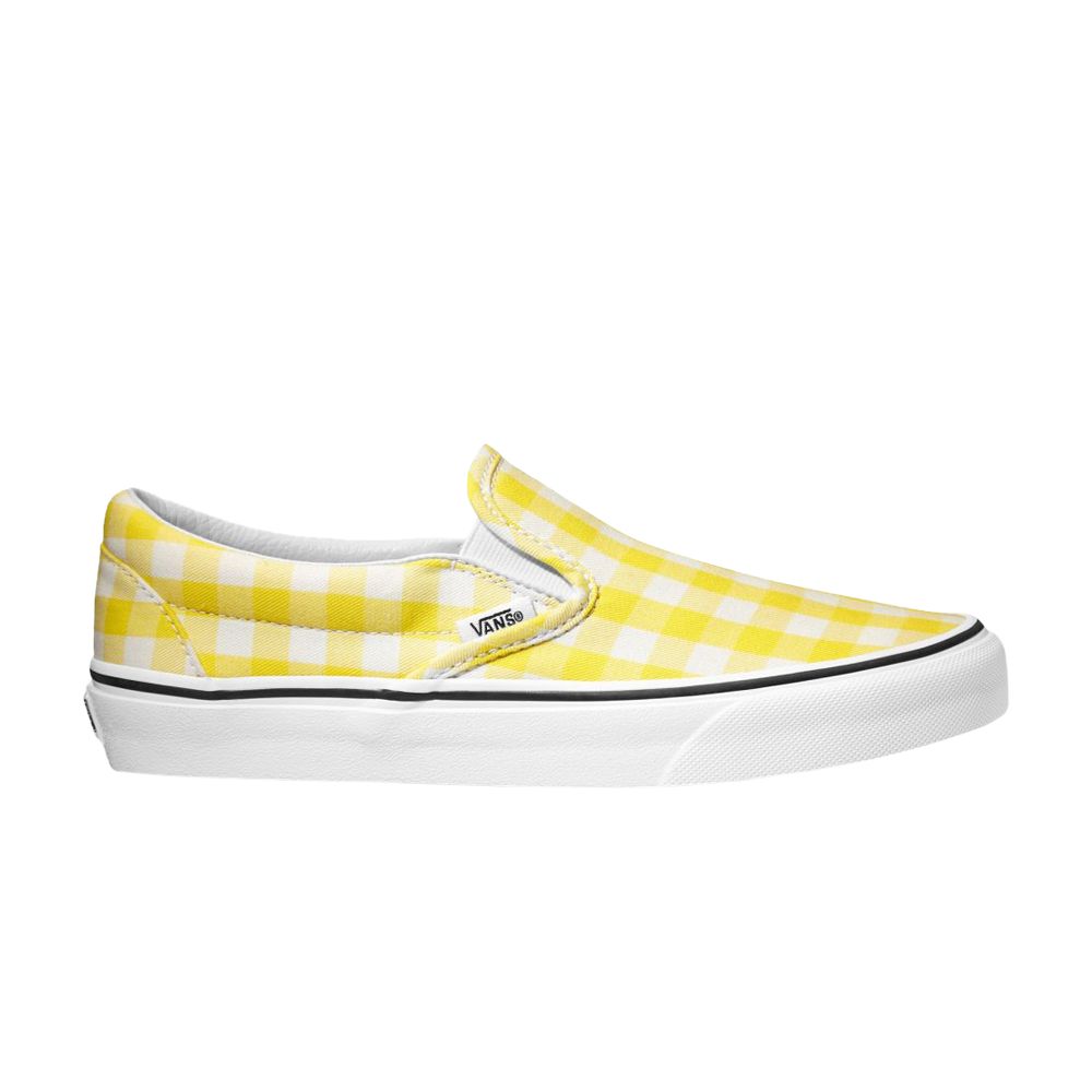 Vans Classic Slip-On 'Yellow Gingham' | Men's Size 8.5 - VN0A38F7VJD