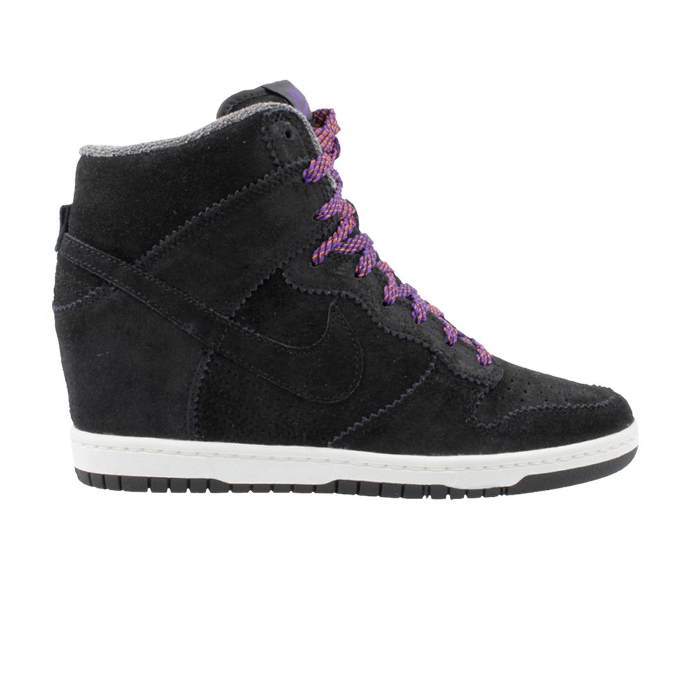 Nike Wmns Dunk Sky High 'Black Court Purple' | Women's Size 8.5 - 528899-014
