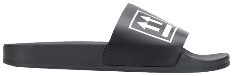Off White Sliders Double Arrows   Black White