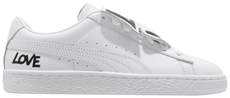 Puma Wmns Basket Badge HNDWRTTN White