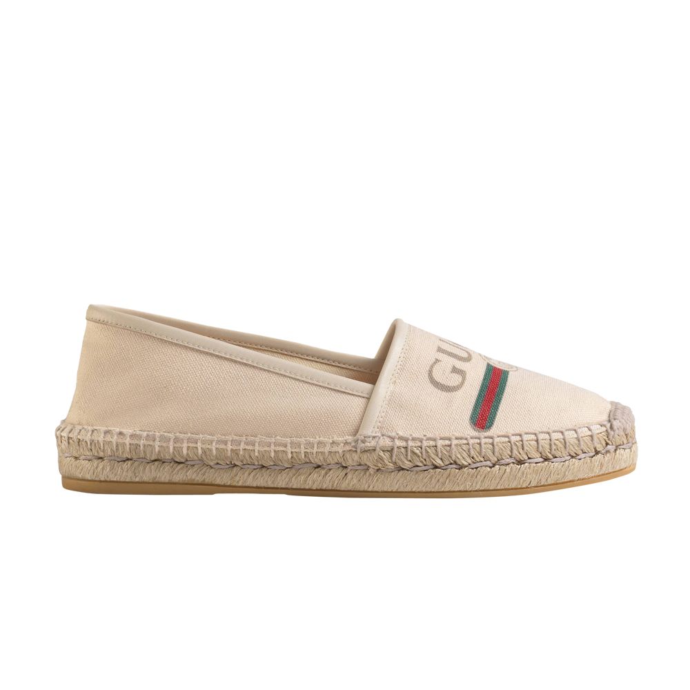 Gucci Wmns Logo Canvas Espadrilles 'Off White' | Women's Size 37