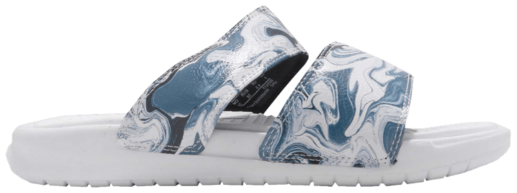 Nike Wmns Benassi Duo Ultra Slide White Blue Black