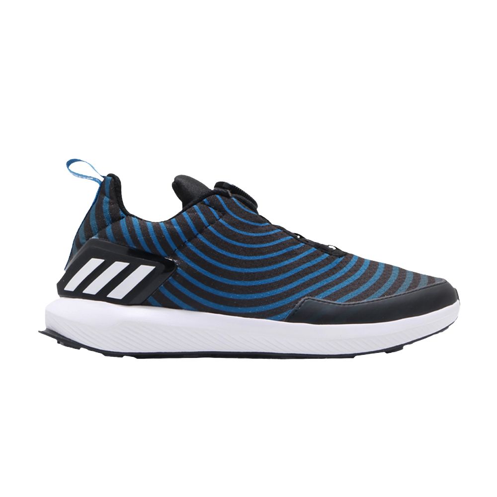 Pre-owned Adidas Originals Adidas Rapidarun Uncaged Boa K 'bright Blue' | Black | Kid's Size 12.5