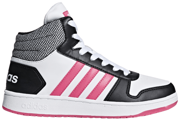 Adidas Hoops 20 Mid J White Real Pink