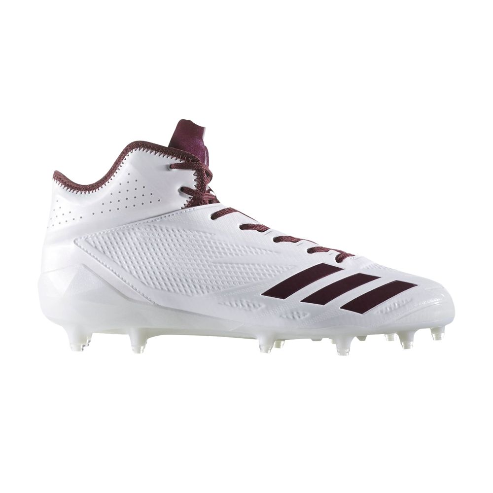 Adizero 5-Star 6.0 Mid 'White Maroon' - BW1088