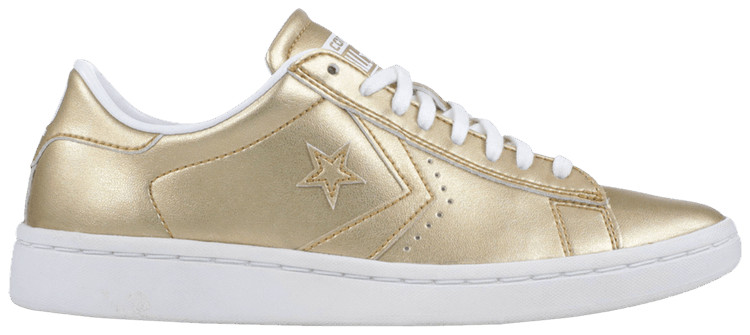 Converse Wmns Pro Leather Low Light Gold