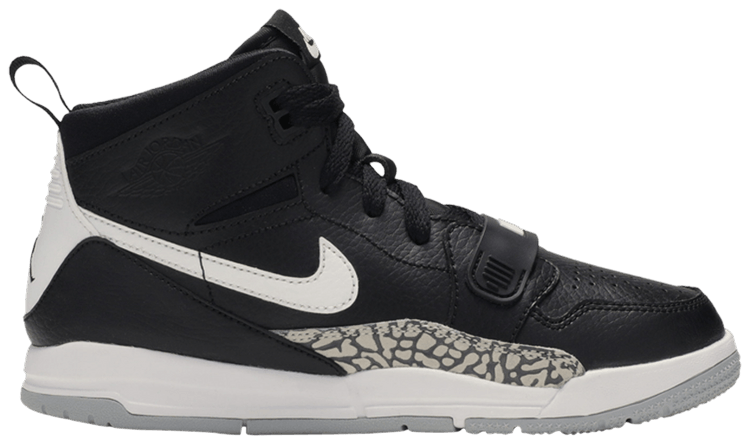 Jordan legacy 312 low black cement best sale