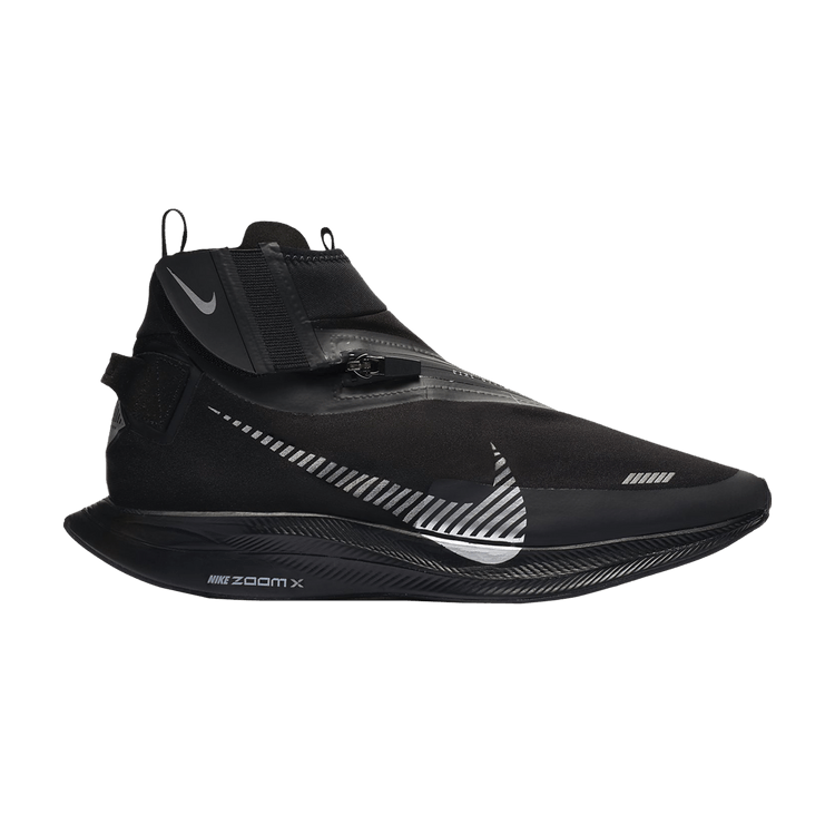 Nike zoom pegasus turbo shield black metallic silver sales