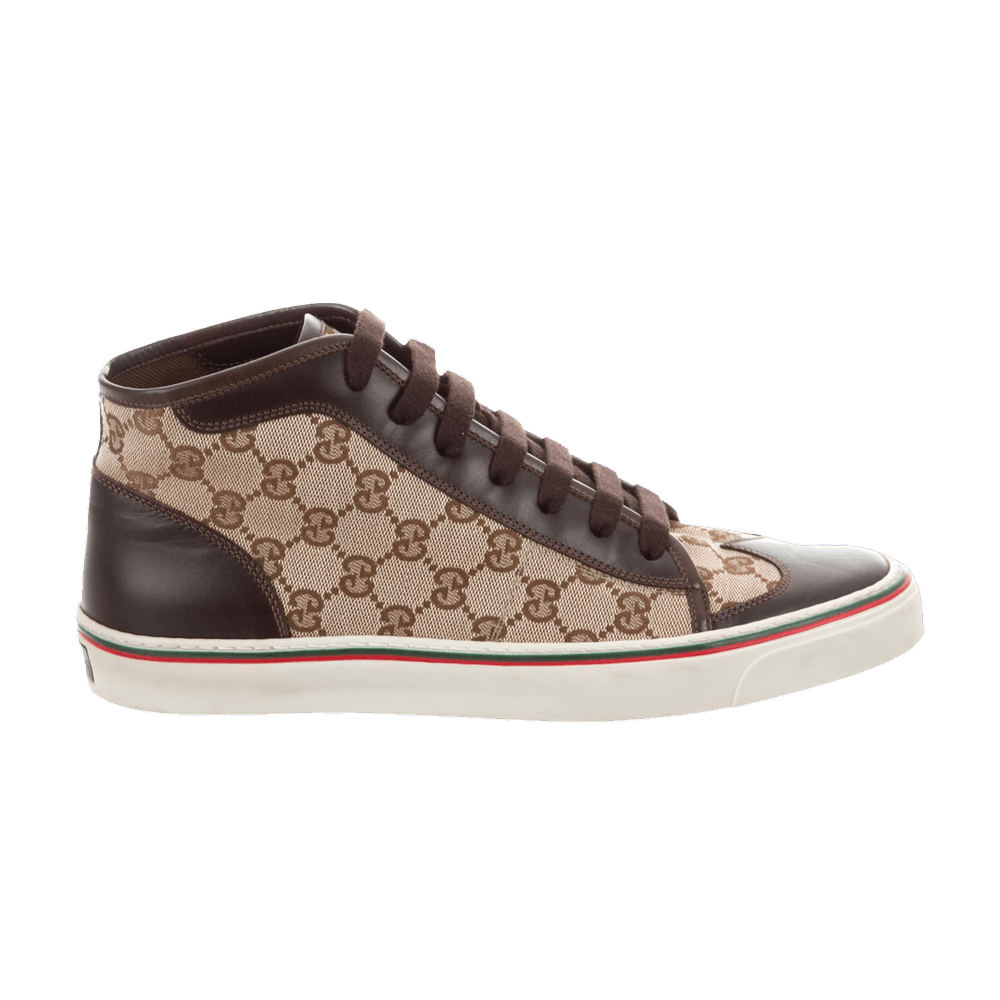 Gucci GG Wingtip Canvas High 'Beige' | GOAT