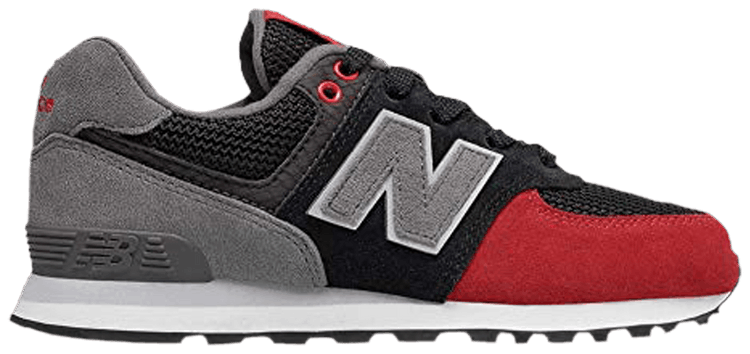 New Balance 574 Kids Black Red Grey