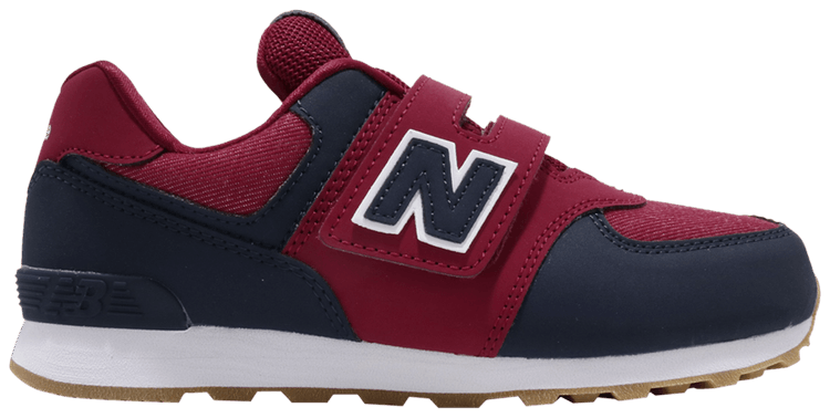 New Balance 574 Kids Wide Red Navy White