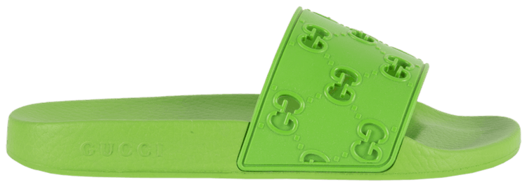 Lime green cheap gucci slides