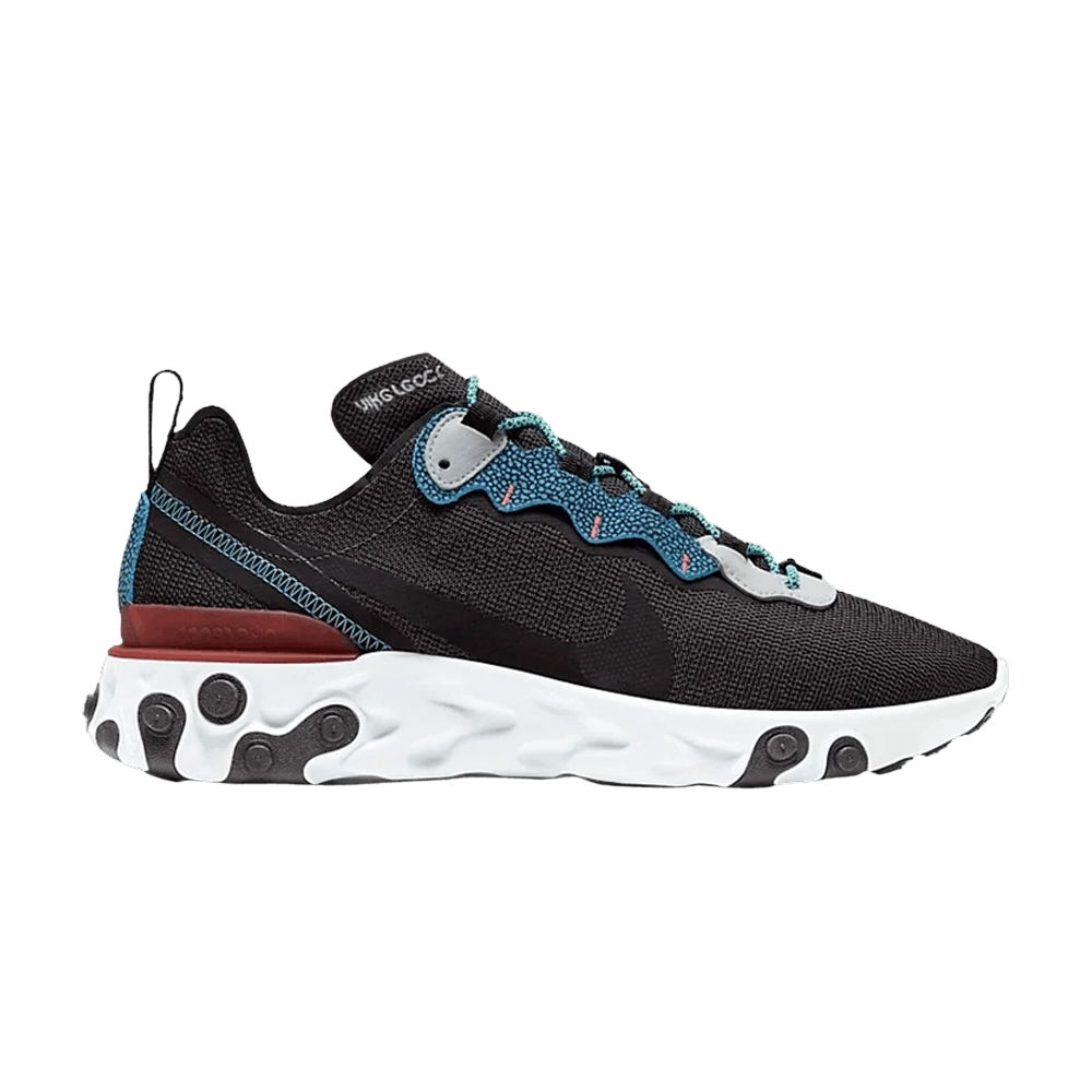 Nike react element 55 gris bleu rouge cheap