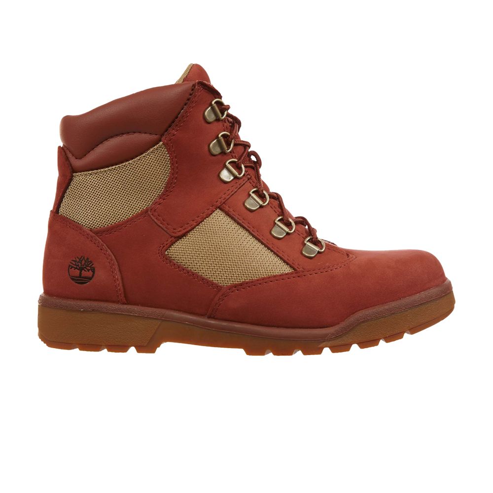 Pre-owned Timberland 6 Inch Field Boot Junior 'rust' | Brown | Kid's Size 4