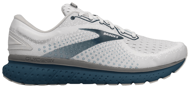 Brooks Glycerin 18 Wide White Blue