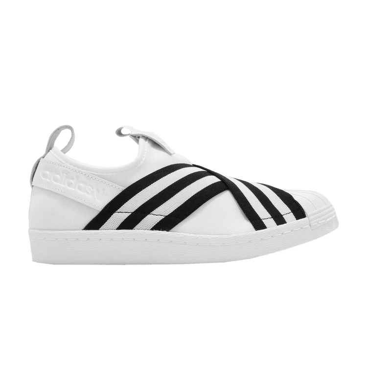 Adidas superstar slip on womens white online