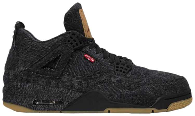 Levis x Air Jordan 4 Retro Black Denim Sample