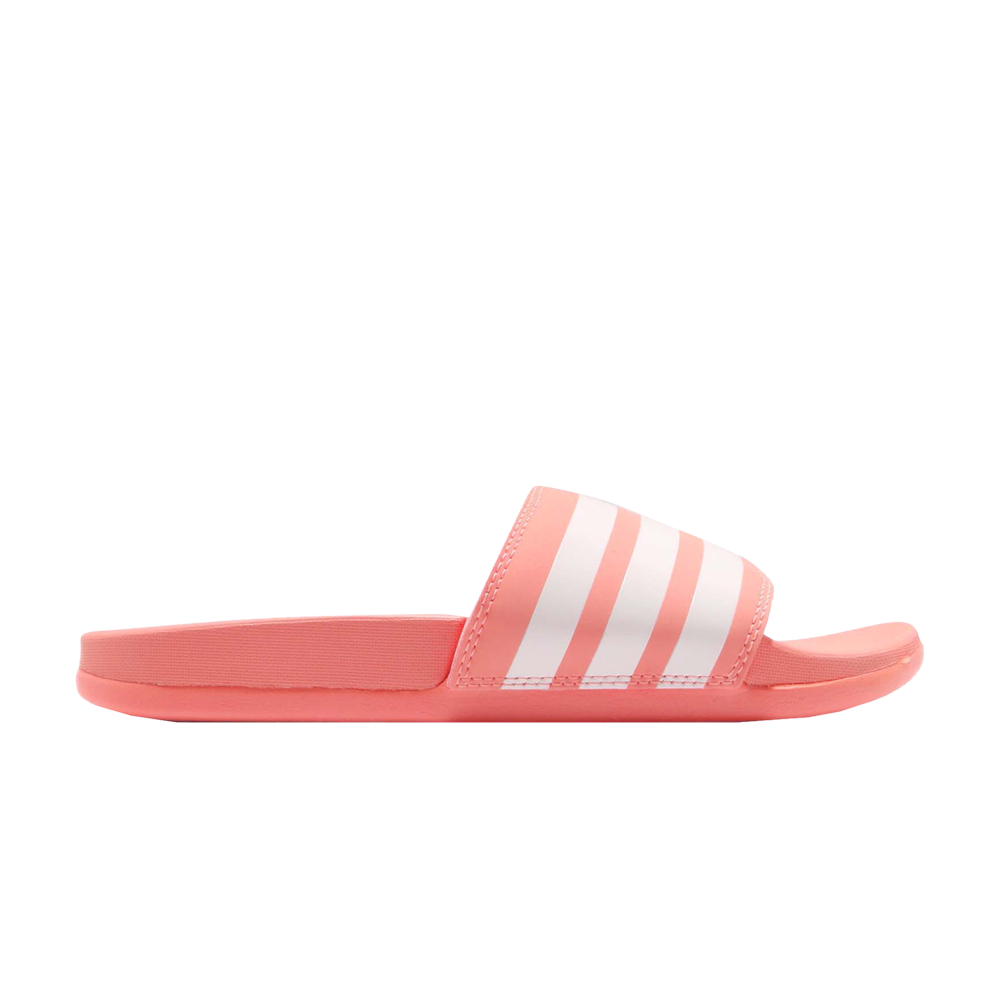 Pre-owned Adidas Originals Wmns Adilette Comfort 'chalk Coral' In Pink