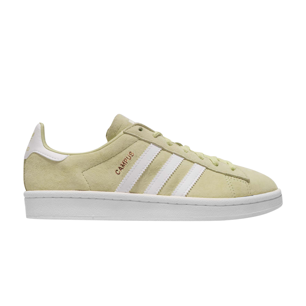 Pre-owned Adidas Originals Wmns Campus 'halo Yellow' In Green