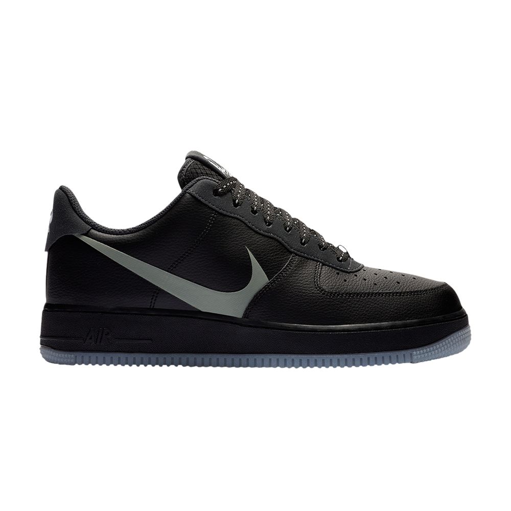 Nike Air Force 1 Low 'Grey Swoosh' | Black | Men's Size 10.5