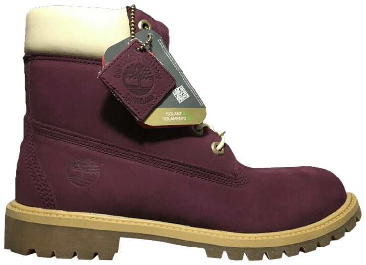 Timberland 6 Inch Premium Junior Dark Red