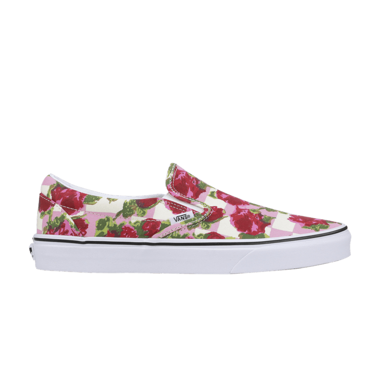 Romantic floral slip on vans on sale