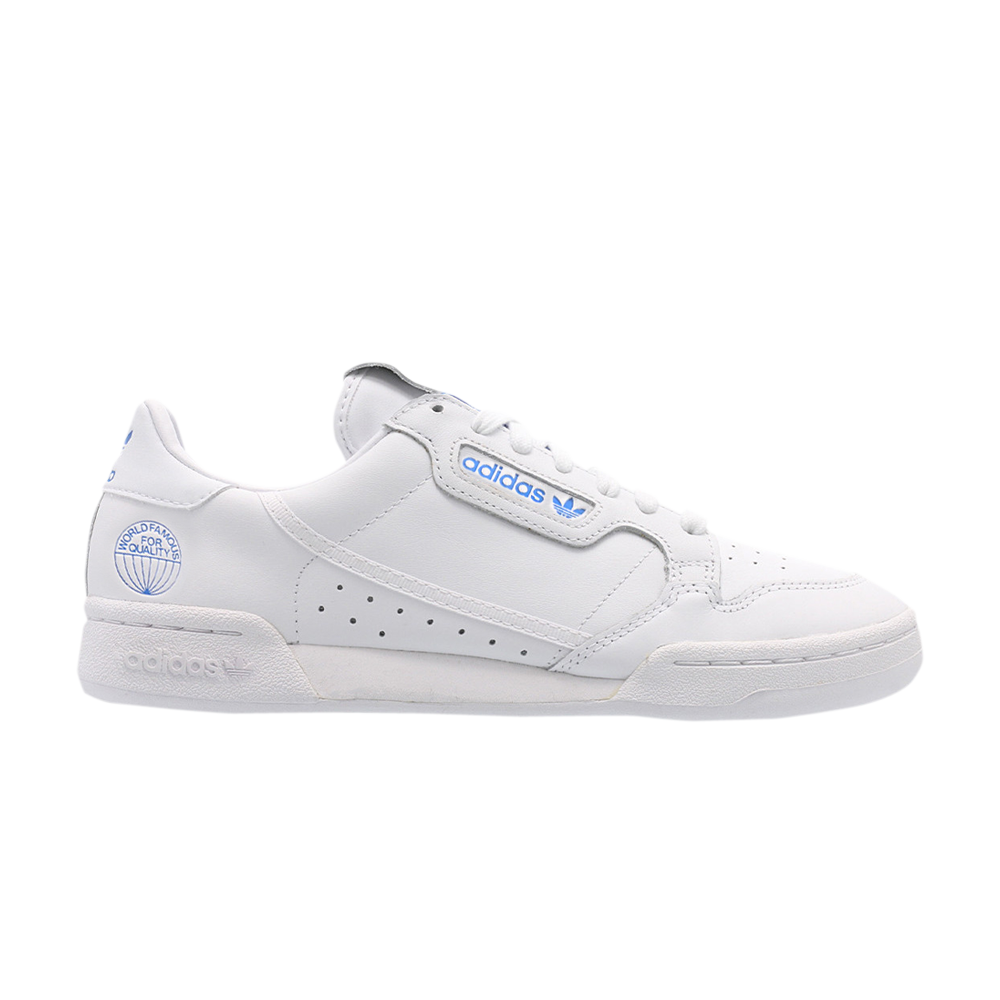 Pre-owned Adidas Originals Continental 80 'world Famous For Quality' In White