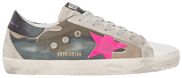 Golden Goose Wmns Superstar Camo Fuchsia