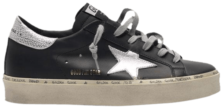 Buy Golden Goose Wmns Hi Star 'Black Silver' - G36WS945 B9 Buy Golden Goose Wmns Hi Star 'Black Silver' - G36WS945 B9