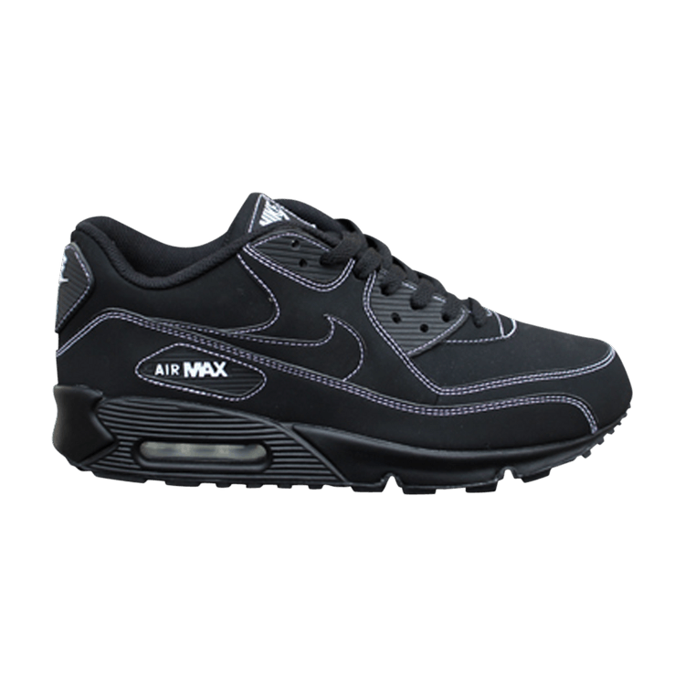 Size 7.5 Air Max 90 Black White Stitching