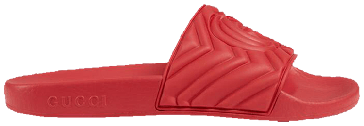 Gucci Wmns Rubber Slide Red