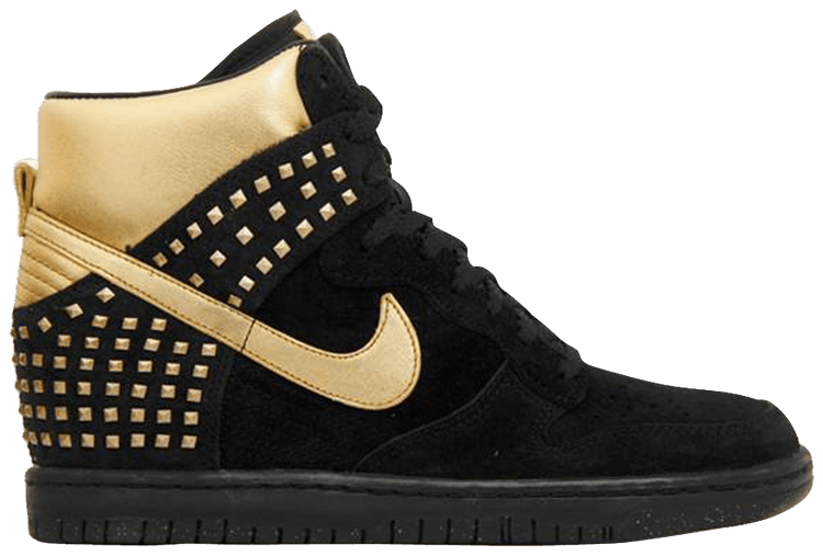 Buy Wmns Dunk Sky High Studs QS Black Metallic Gold 615873 001 GOAT UK