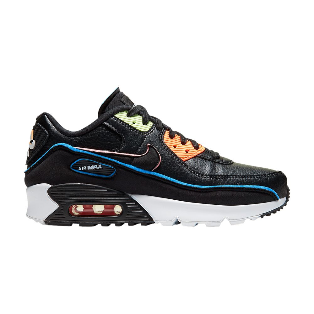 Pre-owned Nike Air Max 90 Se Gs 'multi-color' | Black | Kid's Size 6.5