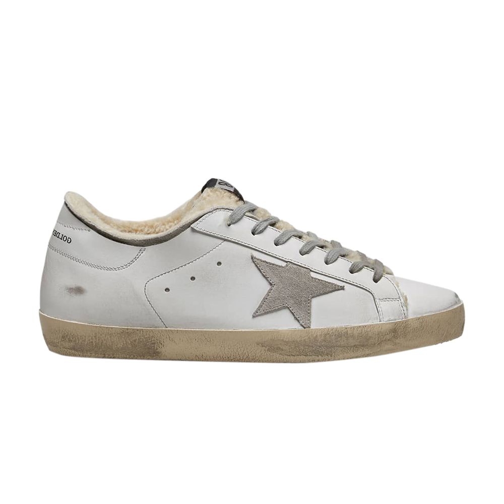 Pre-owned Golden Goose Superstar Shearling Sneaker 'white' | Men's Size 41