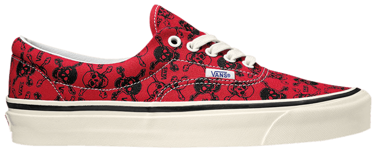Vans era red black store