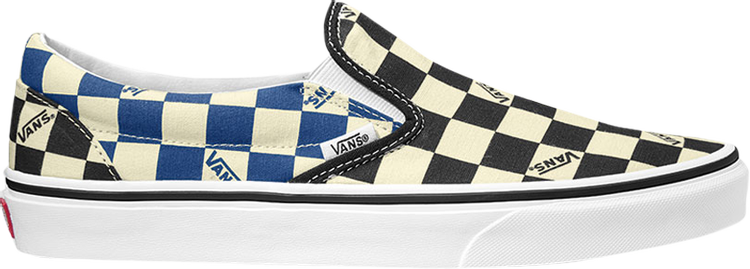 Classic Slip On Big Check Black Navy