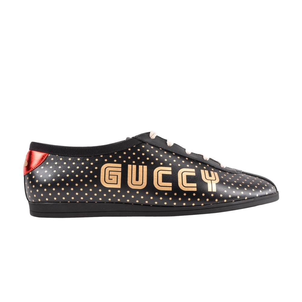 Gucci Falacer Low 'Guccy Print - Black' | Men's Size 8 - 519723-0G270-1079