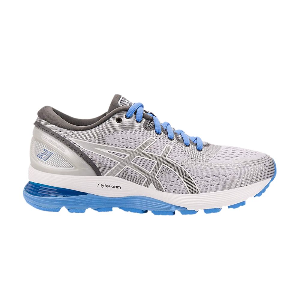Pre-owned Asics Wmns Gel Nimbus 21 'mid Grey Blue'