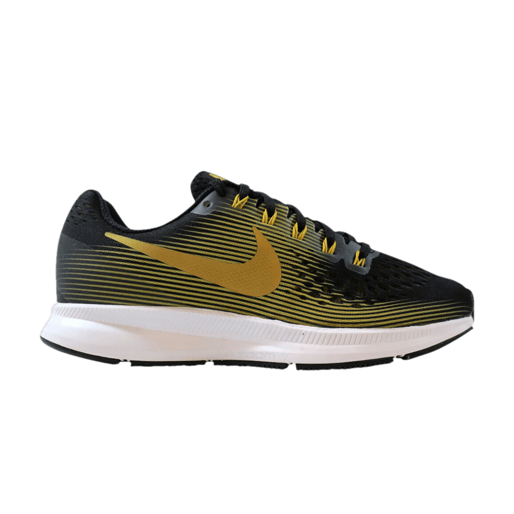 Nike pegasus 34 black gold Clearance