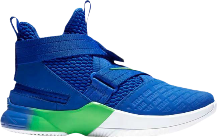 LeBron Soldier 12 FlyEase 4E Wide 'Royal Yellow Green'