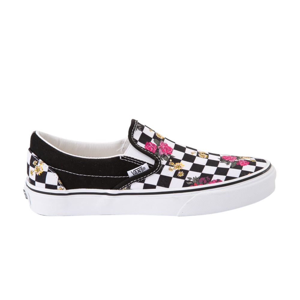 Pre-owned Vans Classic Slip-on 'checkerboard Floral' In Black