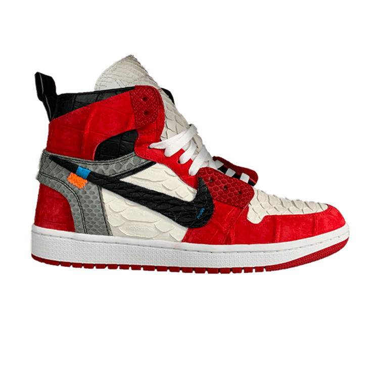 Buy The Shoe Surgeon x Off White x Air Jordan 1 High Retro Lux Chicago TSS AJ1 OW CHI LUX GOAT
