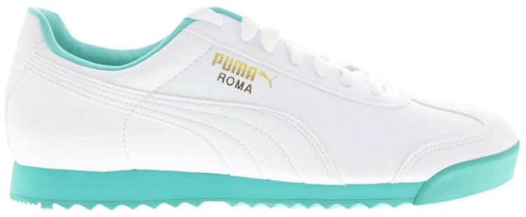 Puma Roma Basic Plus White Turquoise